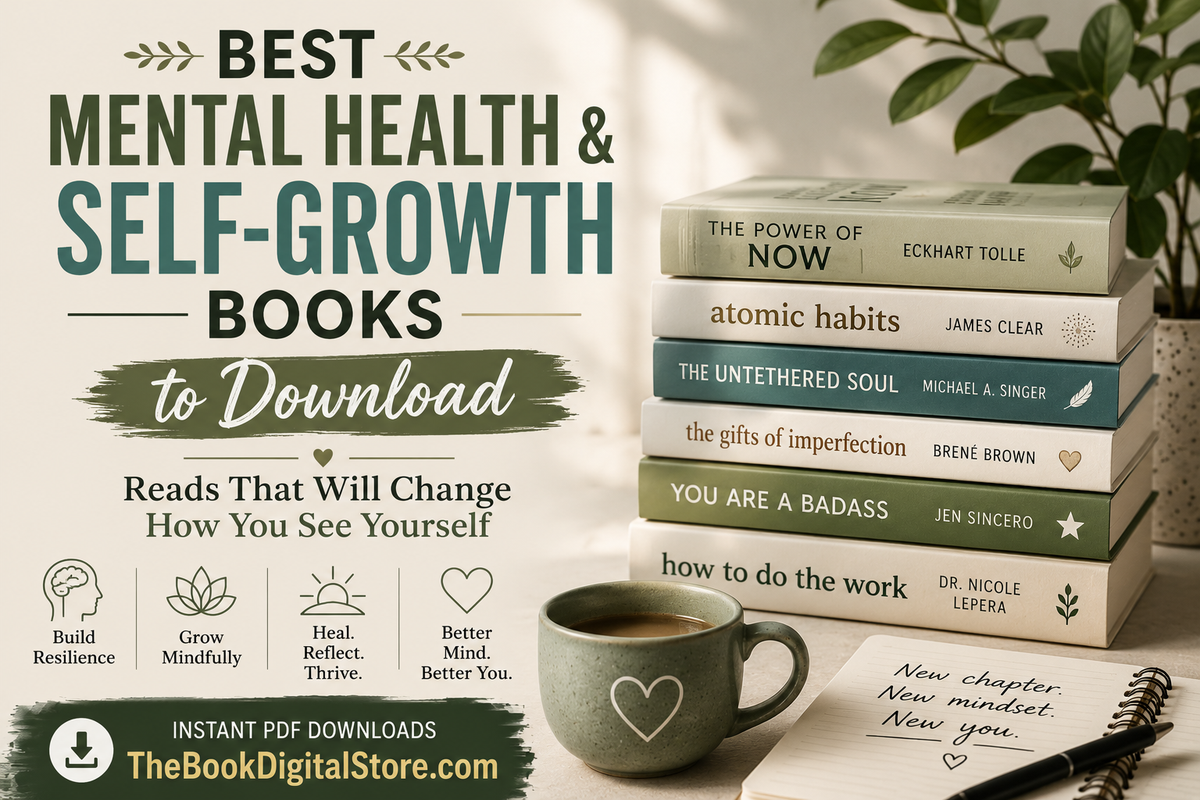 Best Mental Health & Self-Growth Books to Download — Reads That Will Change How You See Yourself