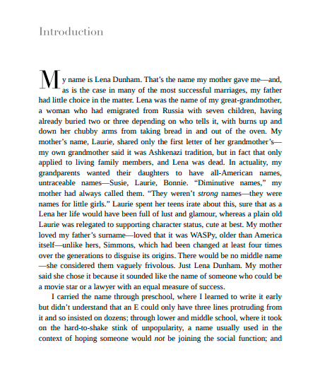 Famesick: A Memoir by Lena Dunham | Instant PDF Download | Celebrity Memoir