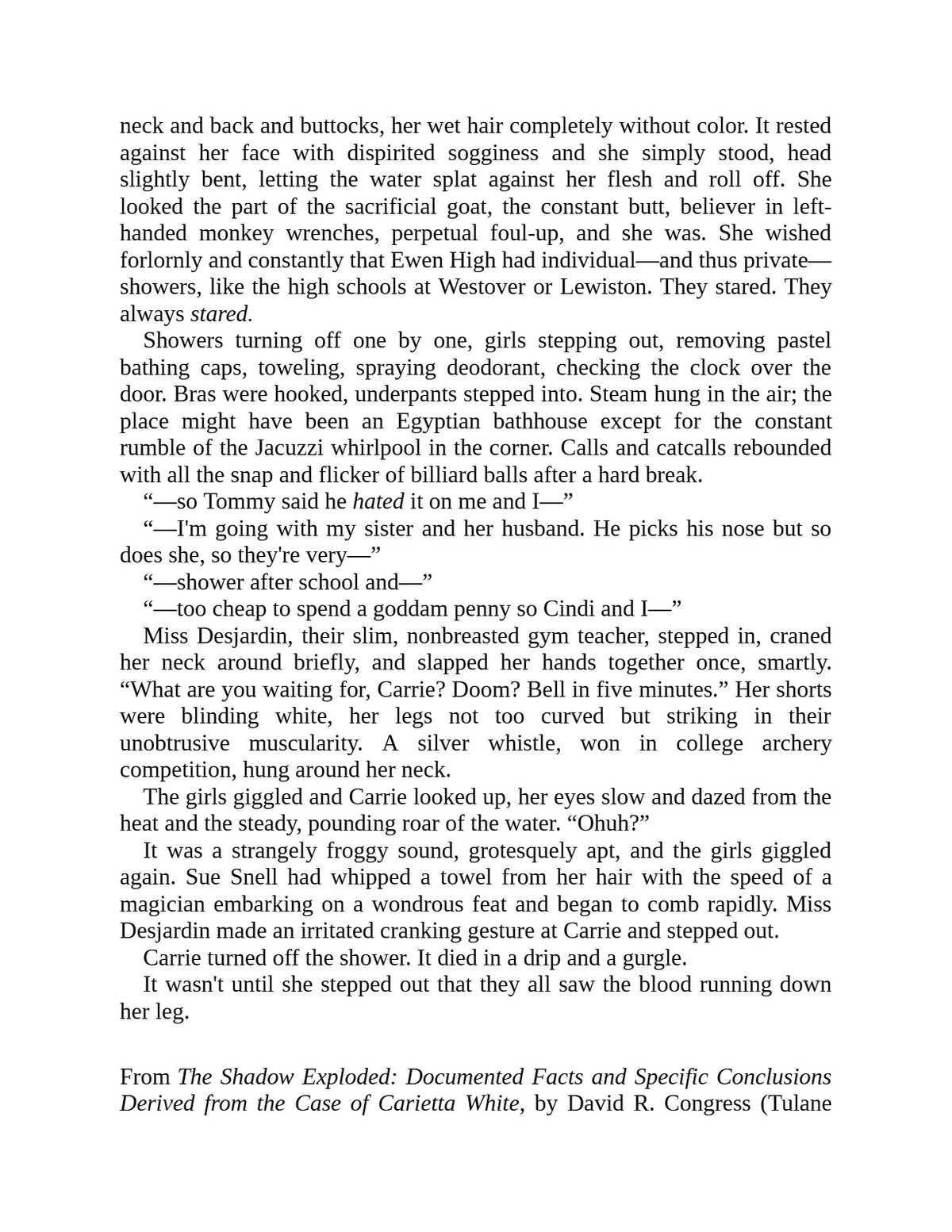 Carrie by Stephen King | Instant PDF Download (No Physical Book)