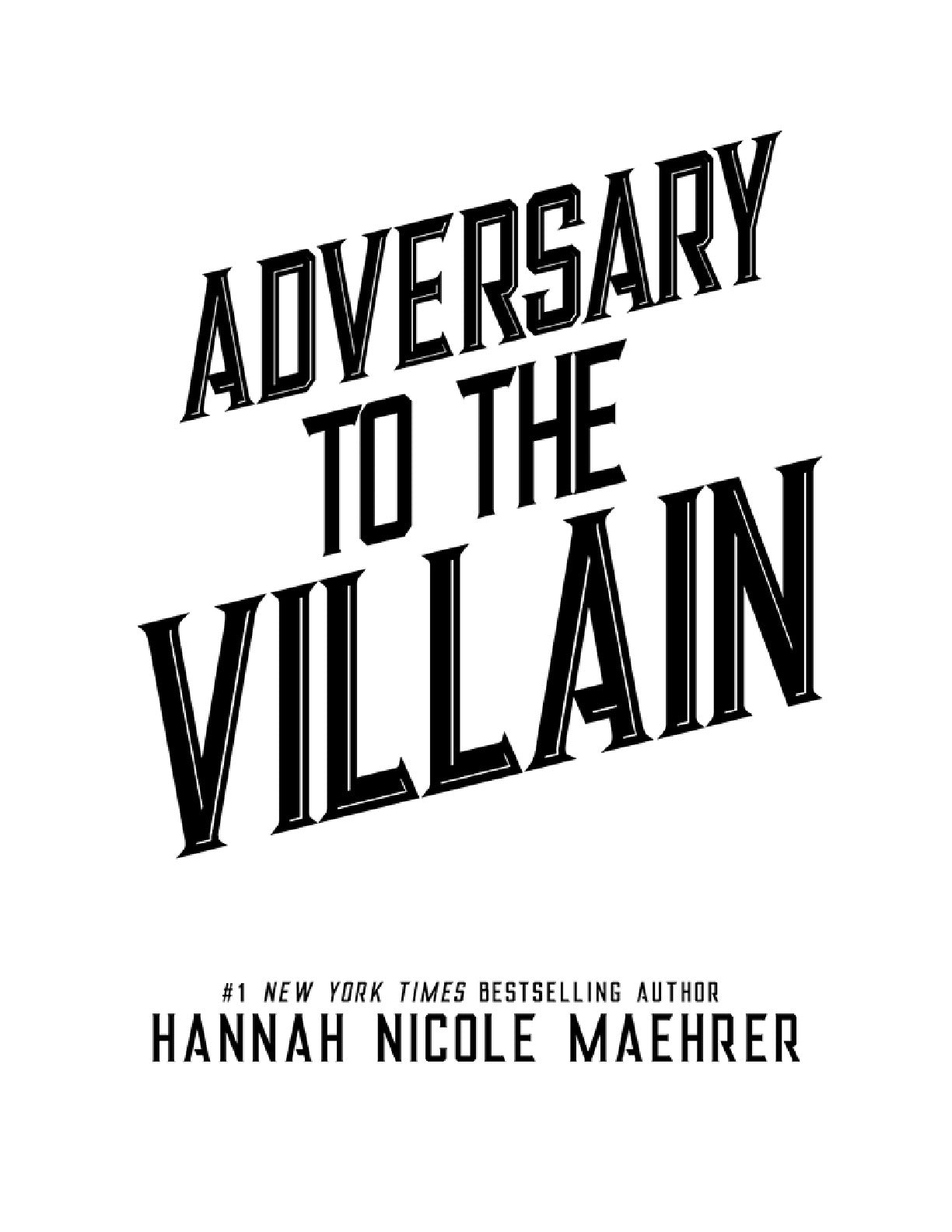 Adversary to the Villain by Hannah Nicole Maehrer (Book 4 of 4: Assistant and the Villain) | Instant PDF Download (No Physical Book)