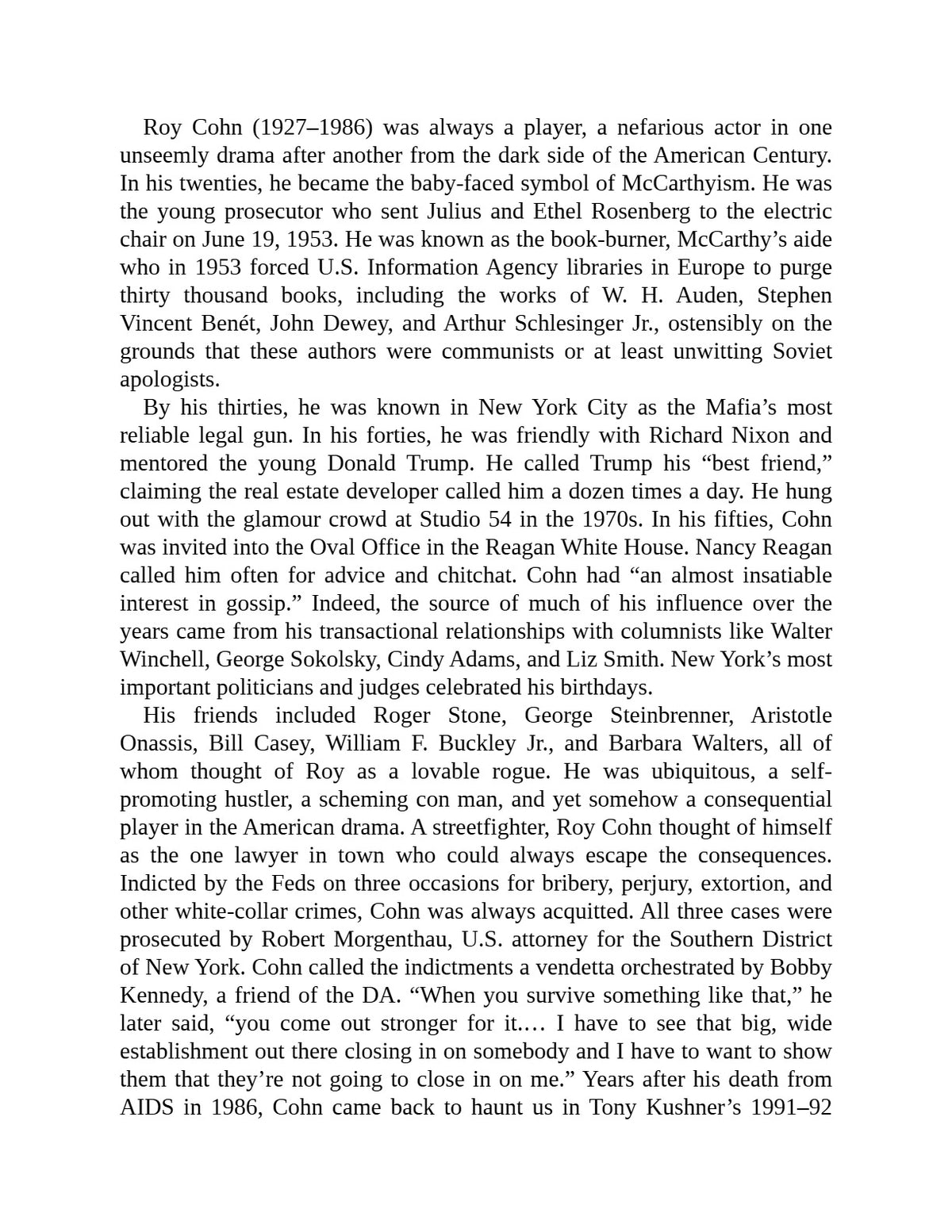 American Scoundrel: Roy Cohn's Dark Journey from Joe McCarthy to Donald Trump by Kai Bird | Instant PDF Download (No Physical Book)
