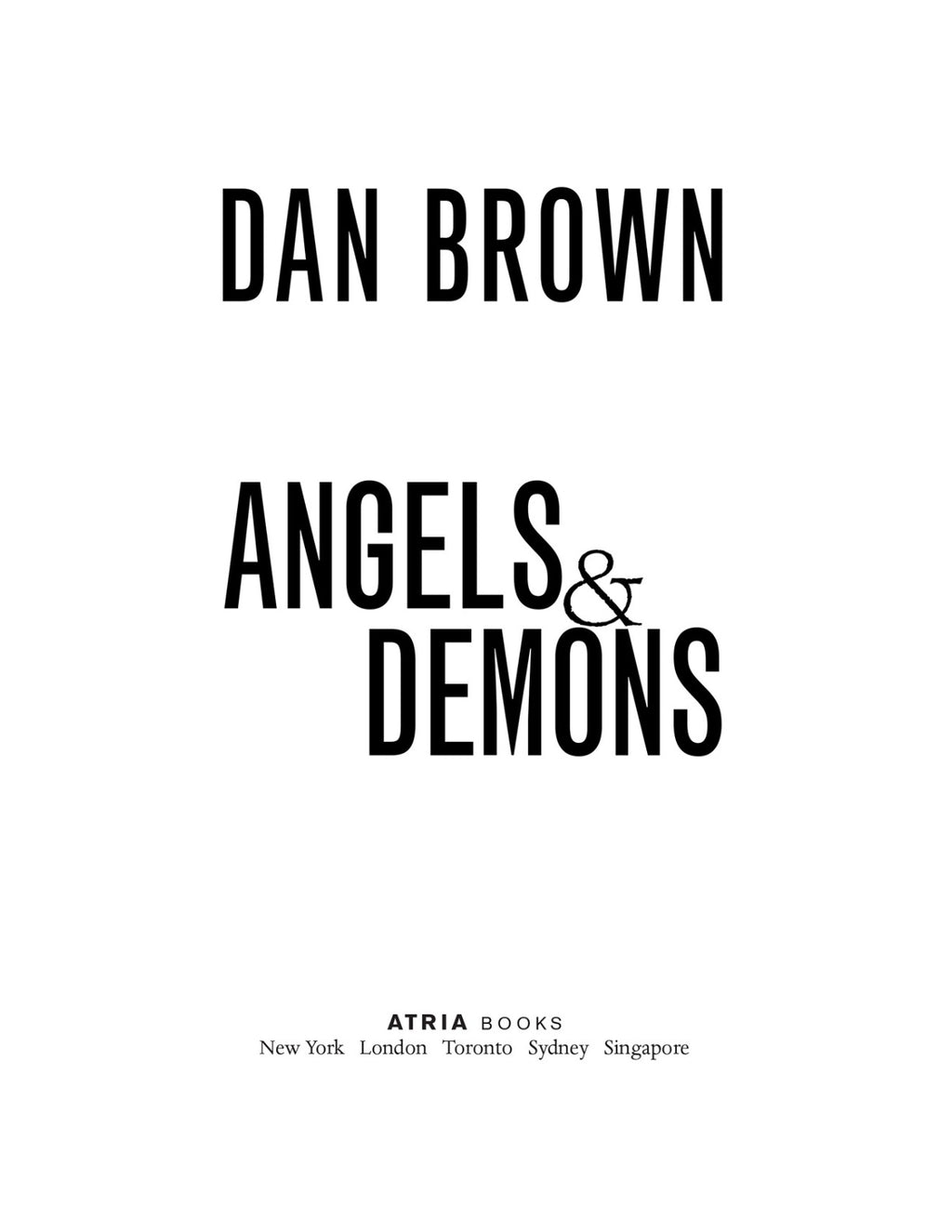Angels & Demons by Dan Brown (Book 1 of 6: Robert Langdon) | Instant PDF Download (No Physical Book)