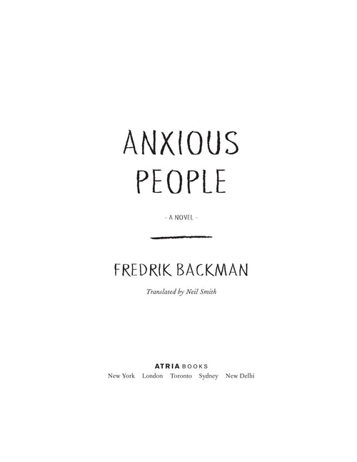 Anxious People by Fredrik Backman | Instant PDF Download (No Physical Book)