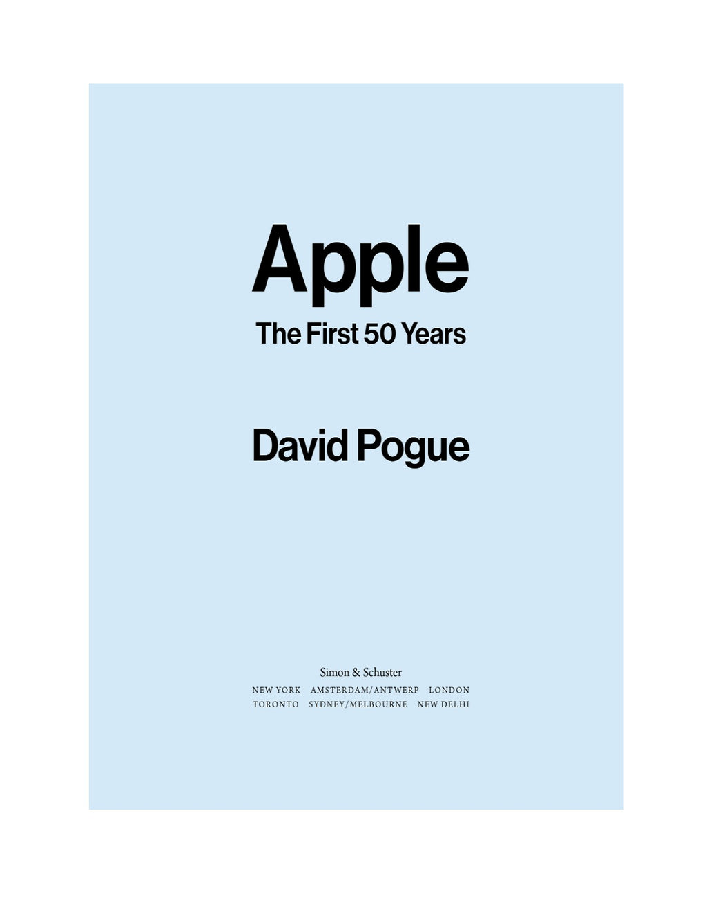 Apple: The First 50 Years by David Pogue | Instant PDF Download (No Physical Book)