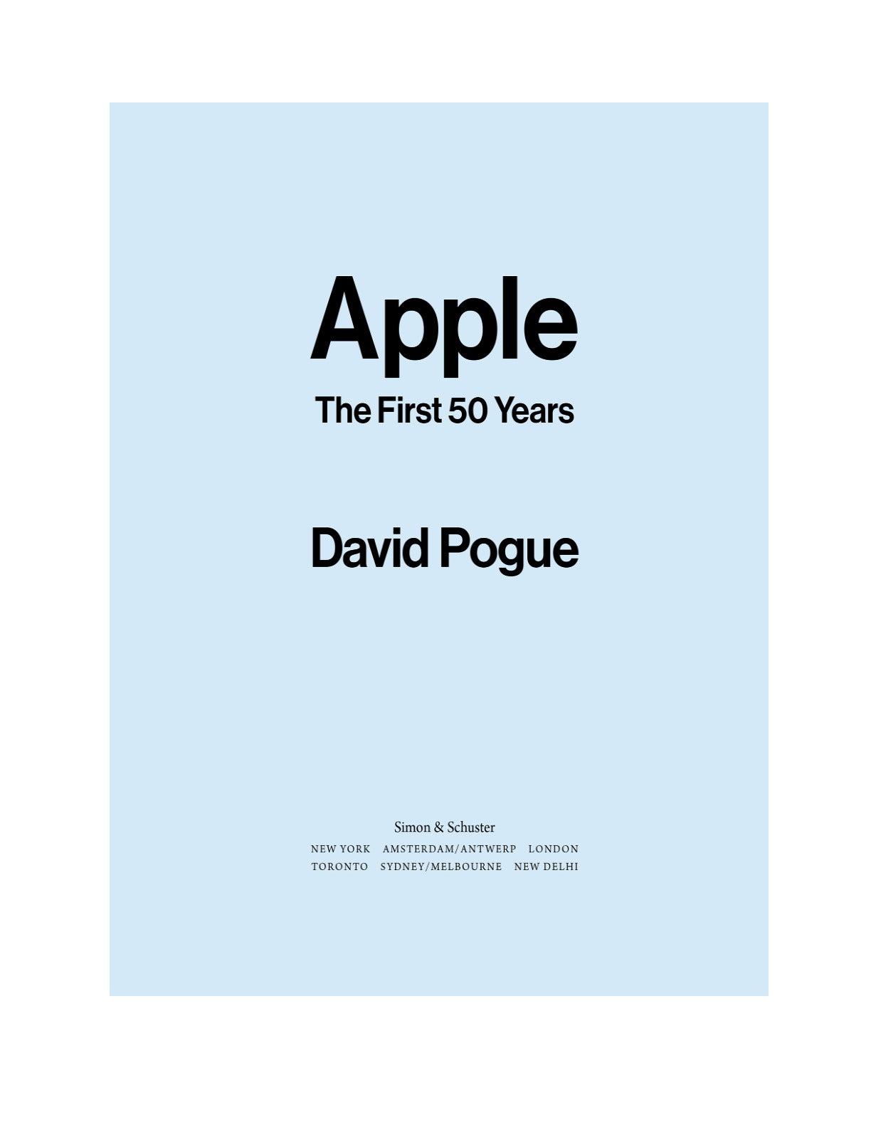 Apple: The First 50 Years by David Pogue | Instant PDF Download (No Physical Book)