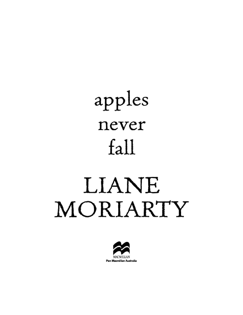 Apples Never Fall by Liane Moriarty | Instant PDF Download (No Physical Book)