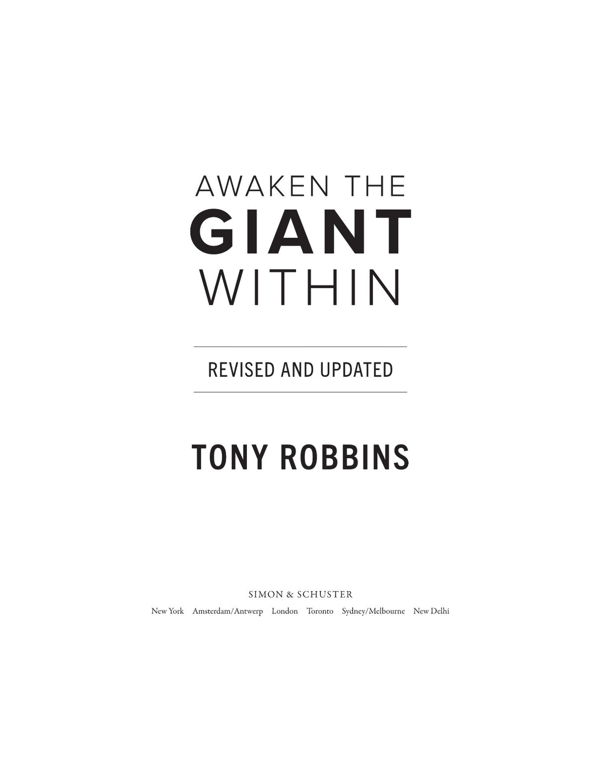 Awaken the Giant Within, Updated by Tony Robbins | Instant PDF Download (No Physical Book)