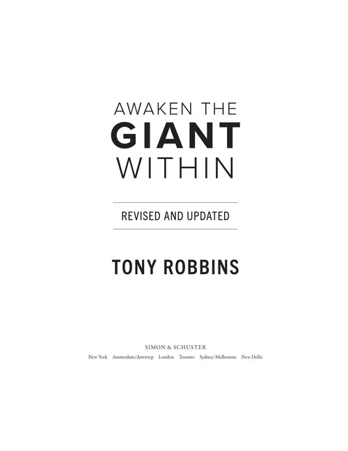 Awaken the Giant Within, Updated by Tony Robbins | Instant PDF Download (No Physical Book)