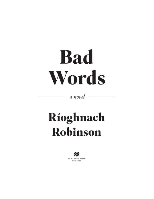 Bad Words by Ríoghnach Robinson | Instant PDF Download (No Physical Book)