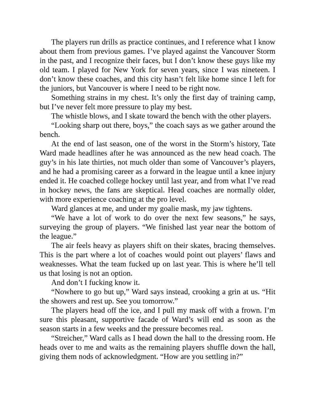 Behind the Net by Stephanie Archer (Book 1 of 5: Vancouver Storm) | Instant PDF Download (No Physical Book)