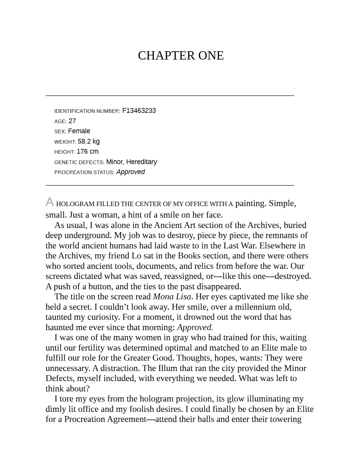 Conform: A Novel by Ariel Sullivan (Book 1 of 3: Conform) | Instant PDF Download (No Physical Book)