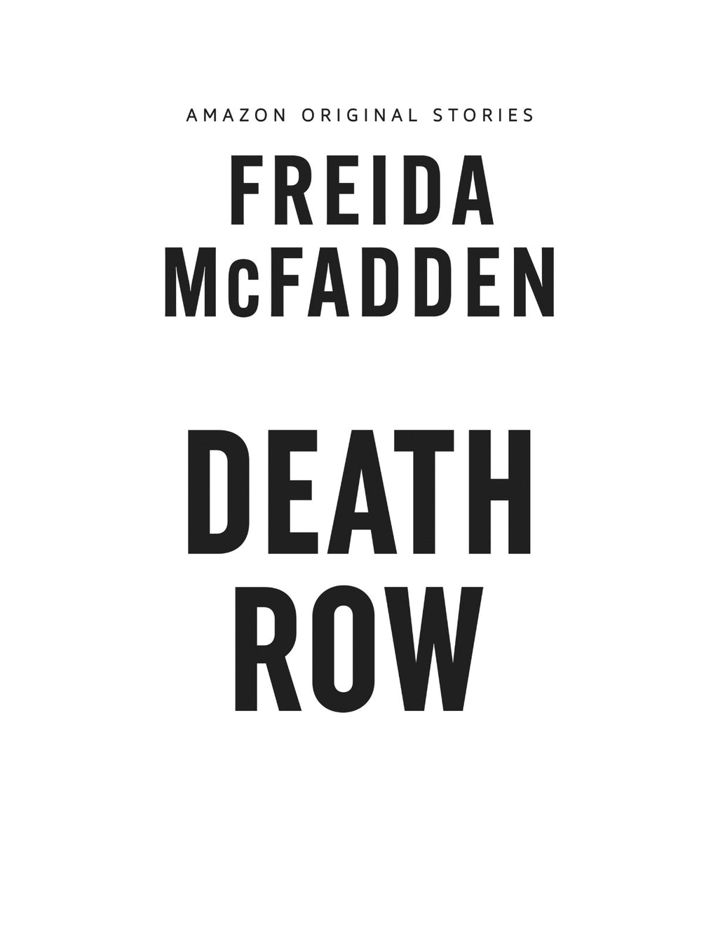 Death Row by Freida McFadden (Book 1 of 6: Alibis) | Instant PDF Download (No Physical Book)