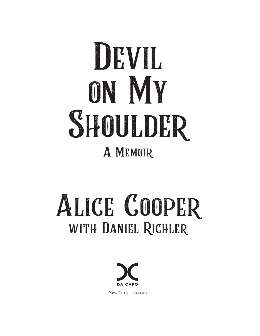 Devil on My Shoulder: A Memoir by Alice Cooper with Daniel Richler | Instant PDF Download (No Physical Book)