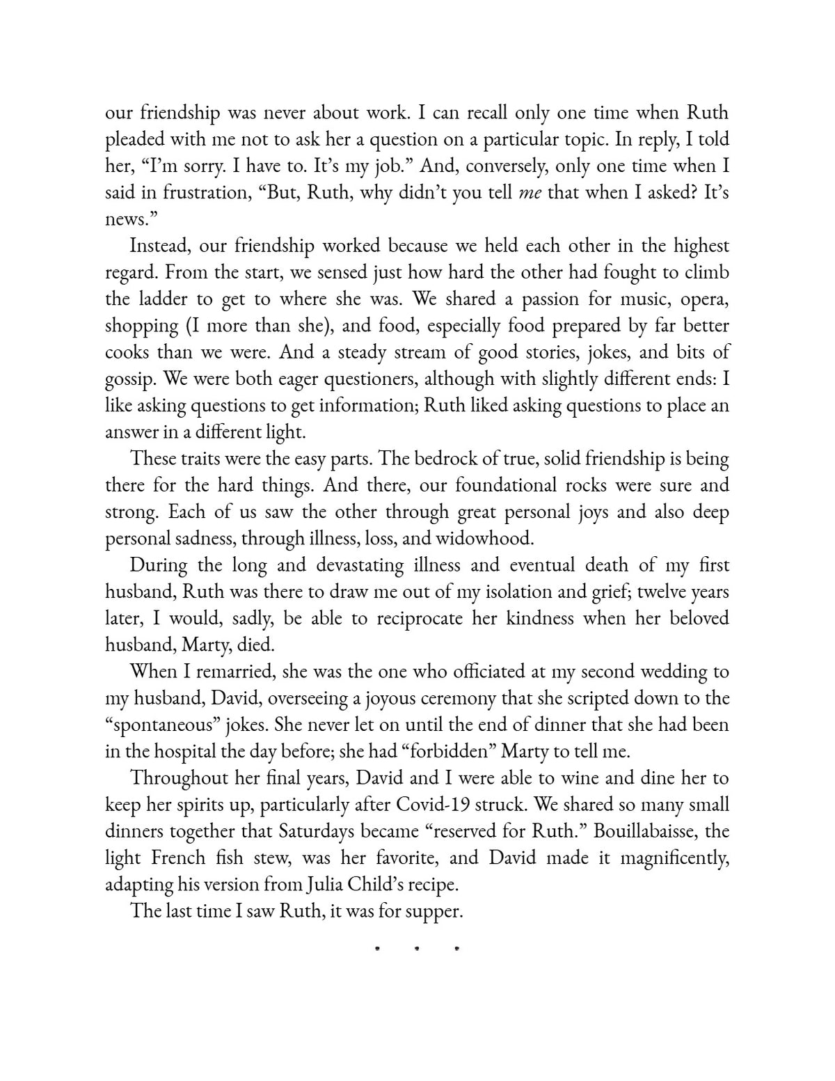 Dinners with Ruth: A Memoir on the Power of Friendships by Nina Totenberg | Instant PDF Download (No Physical Book)
