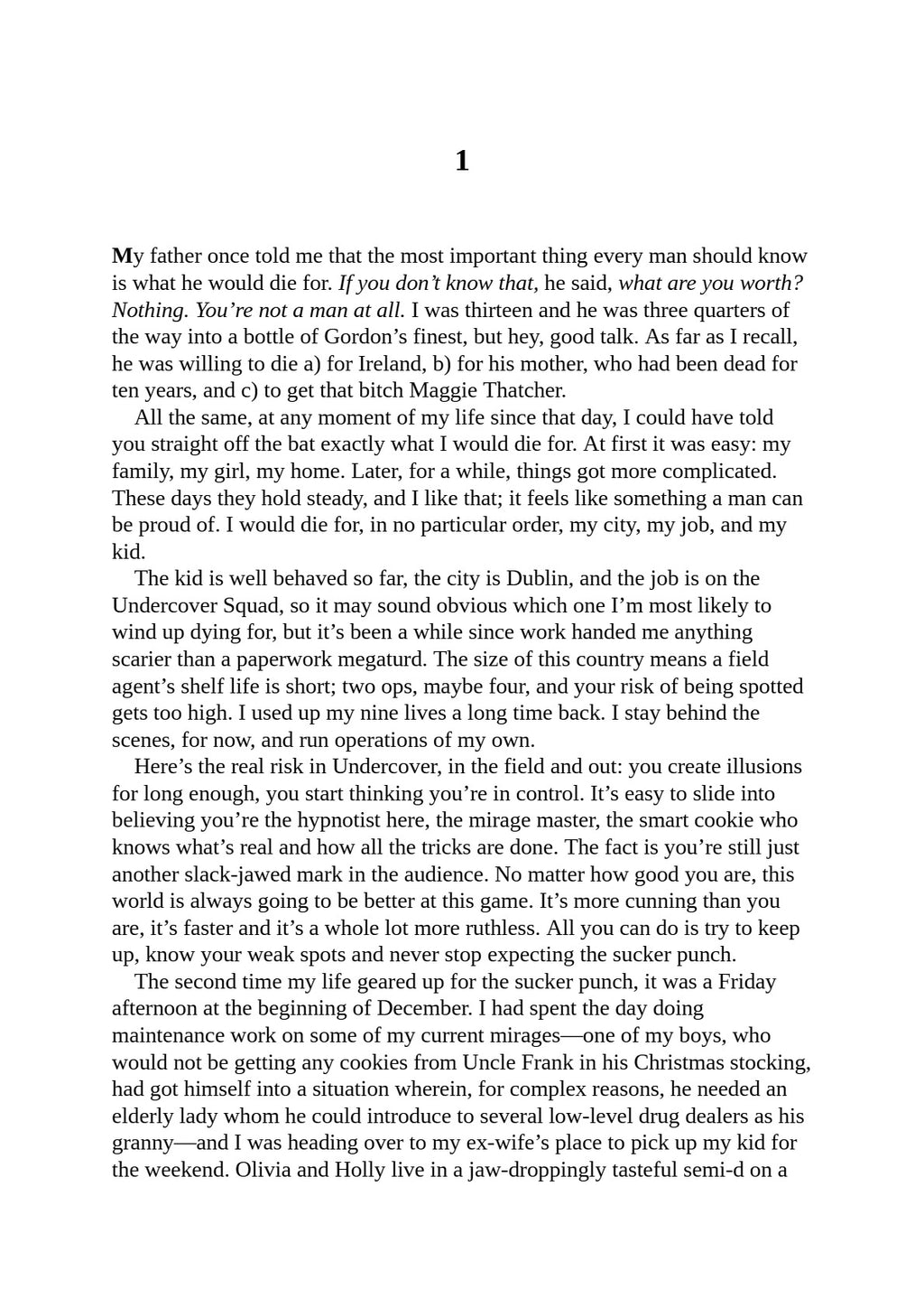 Faithful Place by Tana French (Book 3 of 6: Dublin Murder Squad) | Instant PDF Download (No Physical Book)