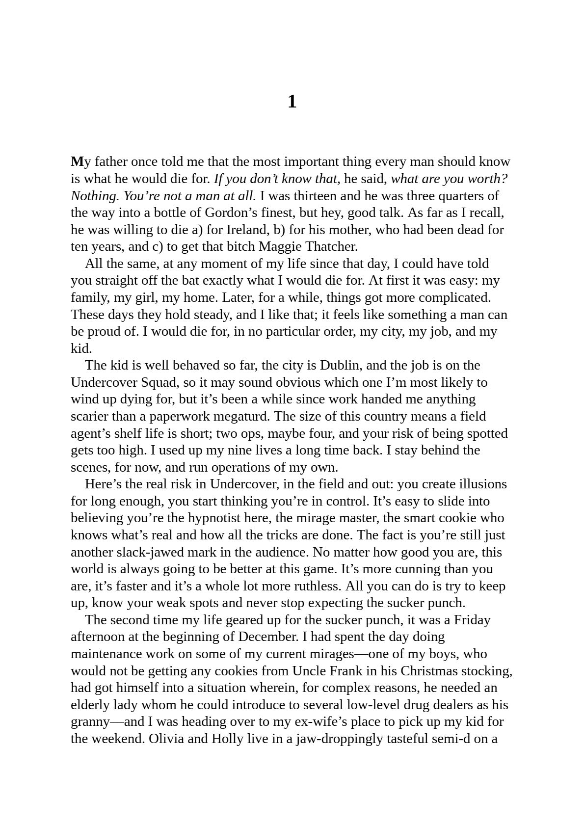 Faithful Place by Tana French (Book 3 of 6: Dublin Murder Squad) | Instant PDF Download (No Physical Book)