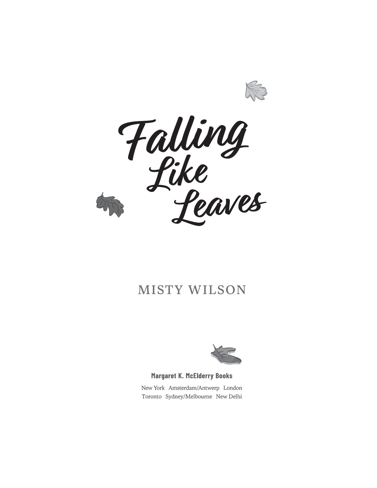 Falling Like Leaves by Misty Wilson | Instant PDF Download (No Physical Book)