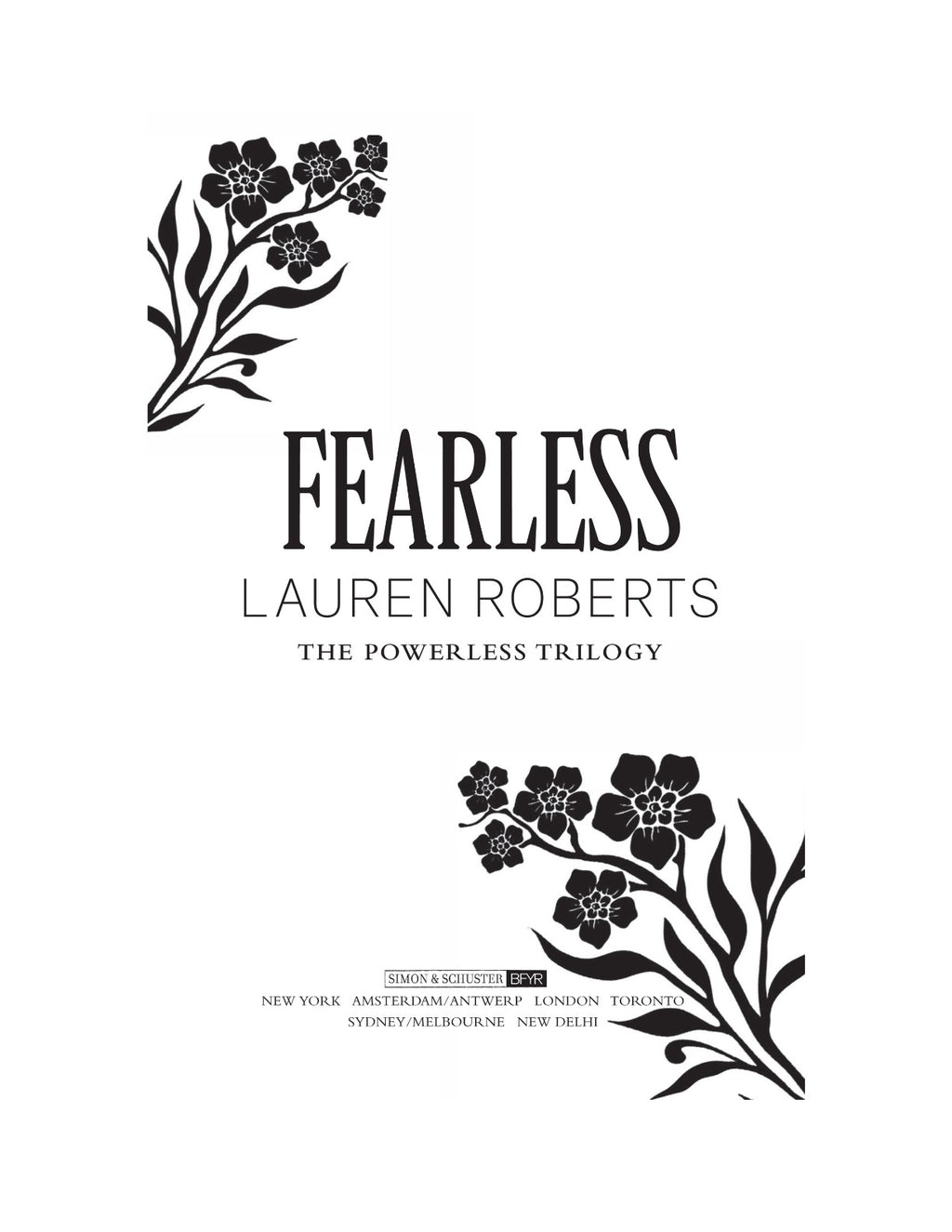 Fearless by Lauren Roberts (Book 3 of 3: The Powerless Trilogy) | Instant PDF Download (No Physical Book)