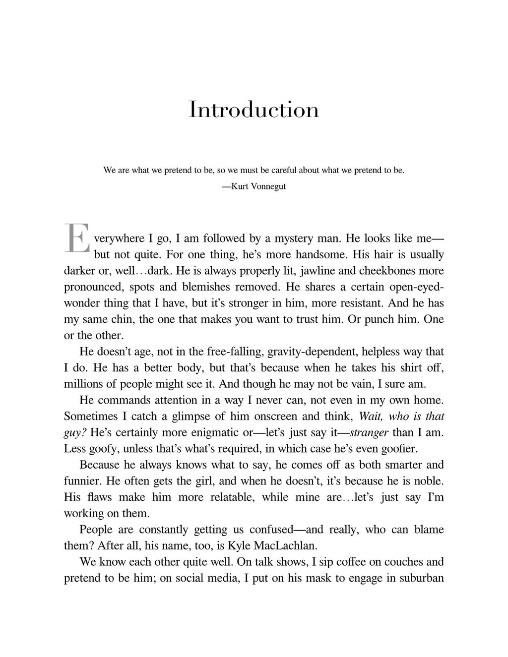 Fictional Selves: A Memoir by Kyle MacLachlan | Instant PDF Download (No Physical Book)