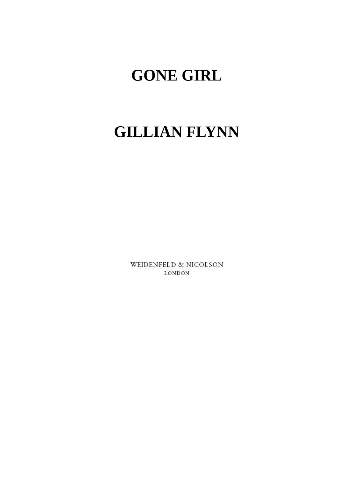 Gone Girl by Gillian Flynn | Instant PDF Download (No Physical Book)