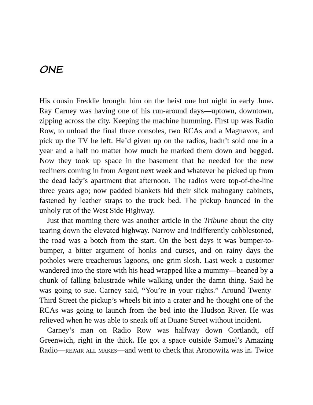 Harlem Shuffle by Colson Whitehead (Book 1 of 3: The Harlem Trilogy) | Instant PDF Download (No Physical Book)