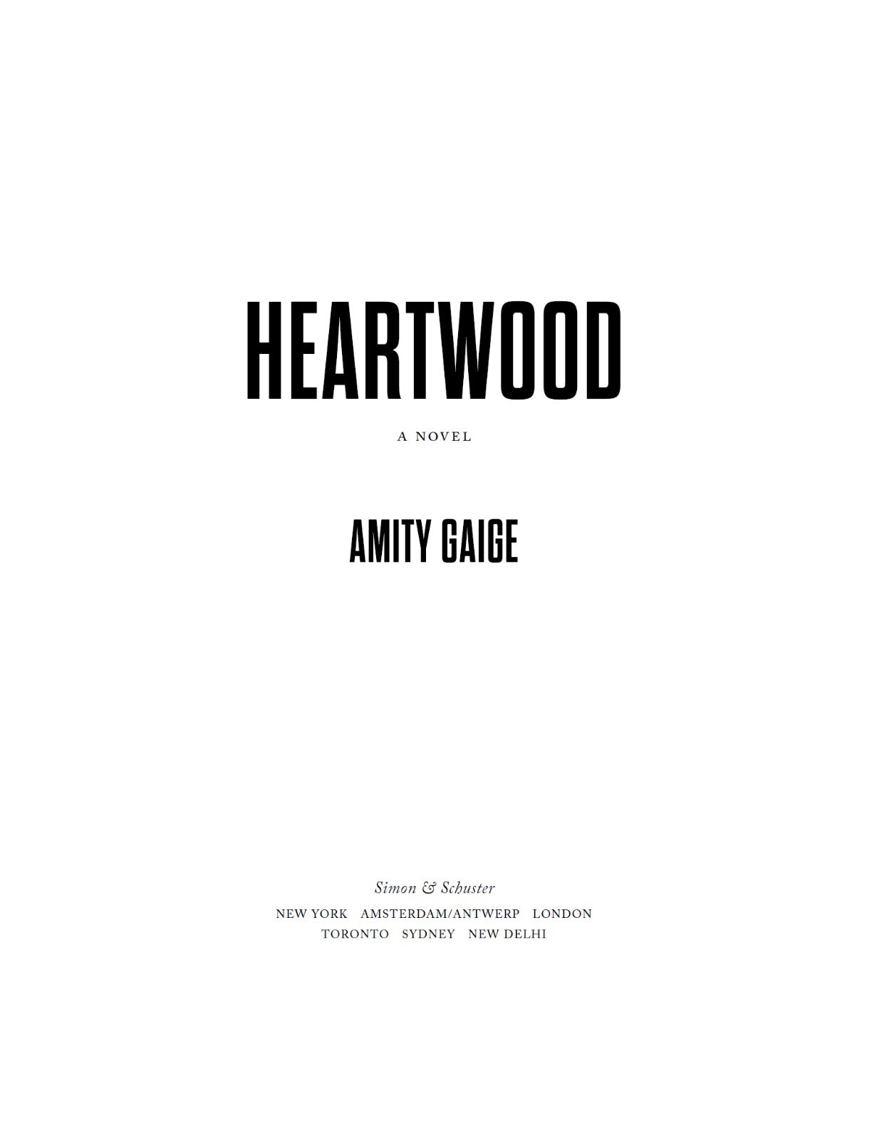 Heartwood by Amity Gaige | Instant PDF Download (No Physical Book)