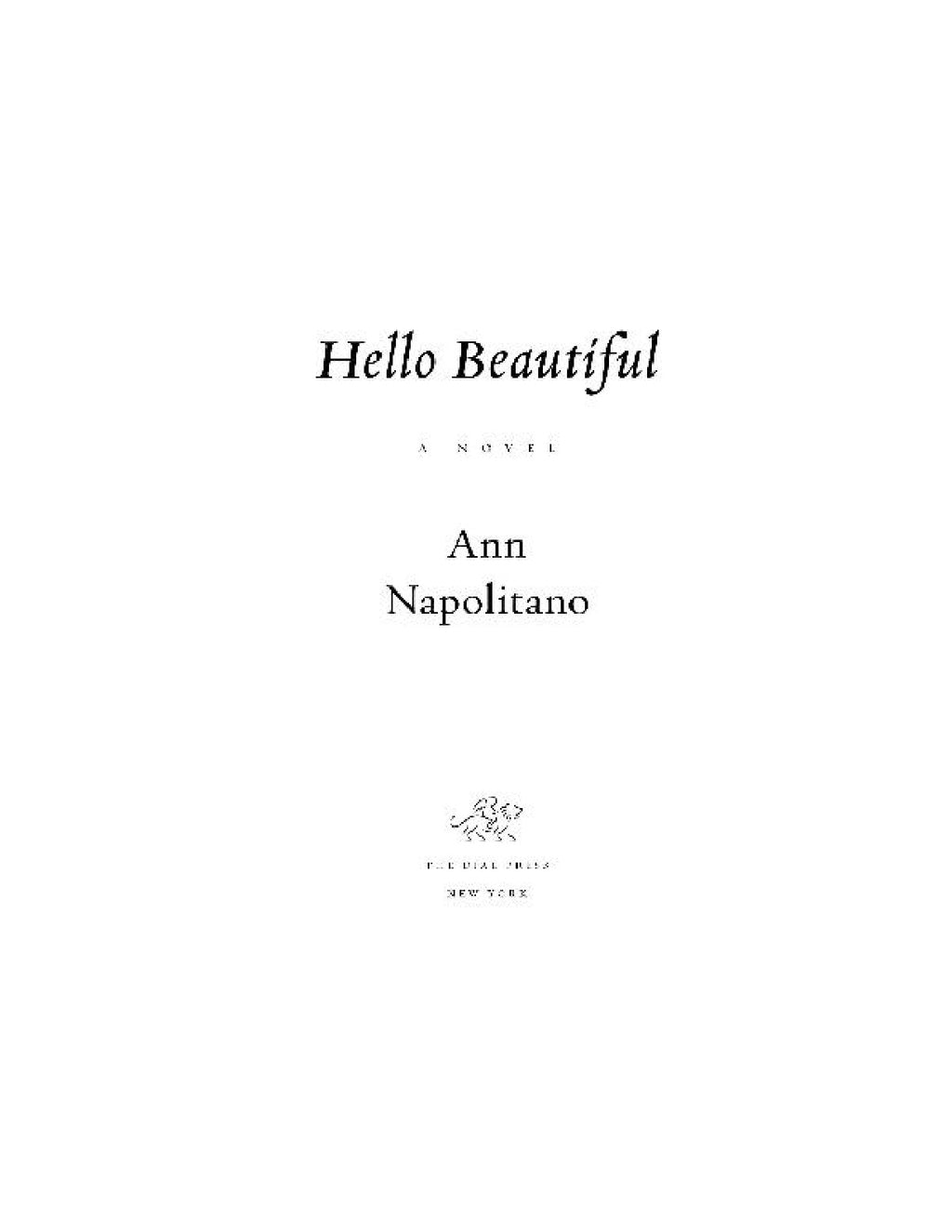 Hello Beautiful by Ann Napolitano | Instant PDF Download (No Physical Book)