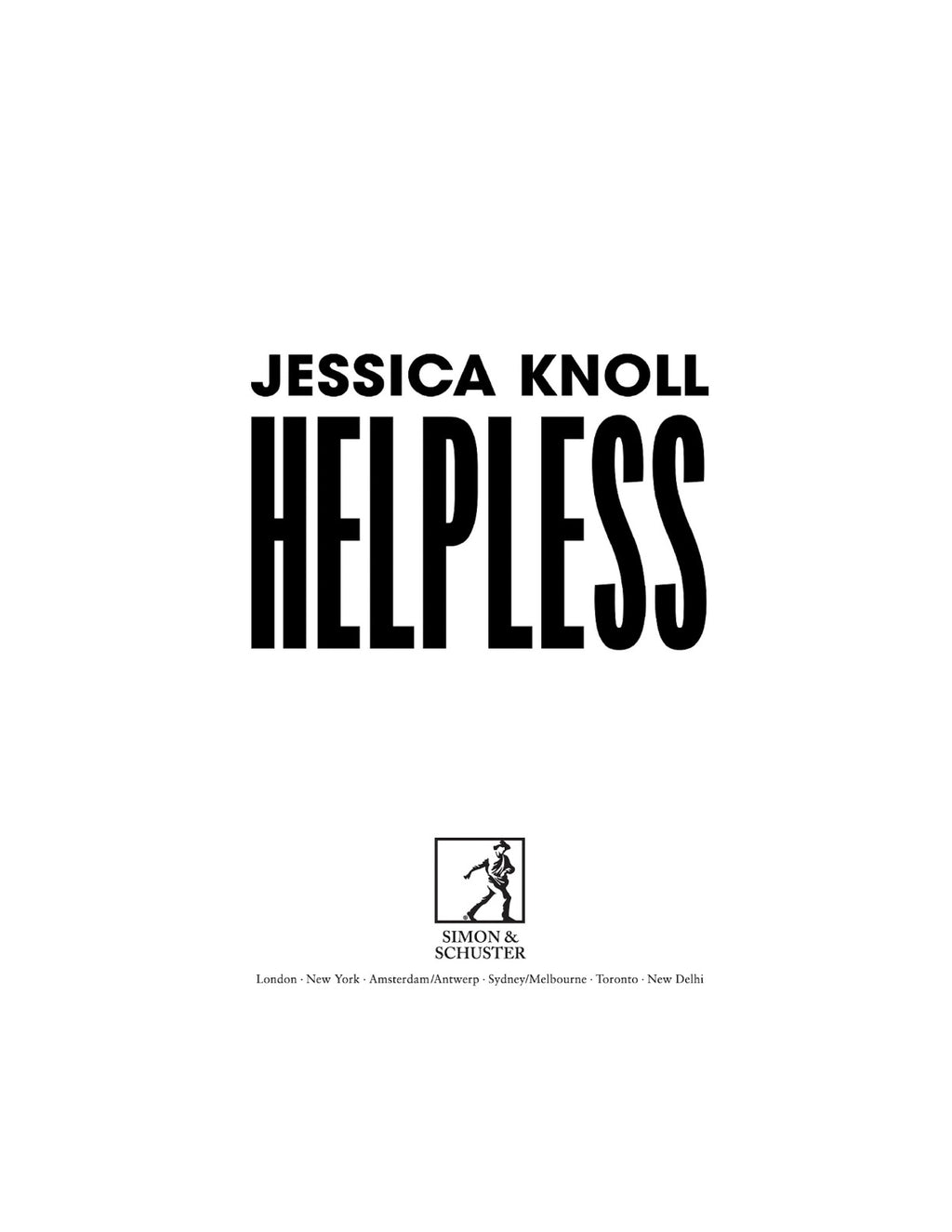Helpless by Jessica Knoll | Instant PDF Download (No Physical Book)