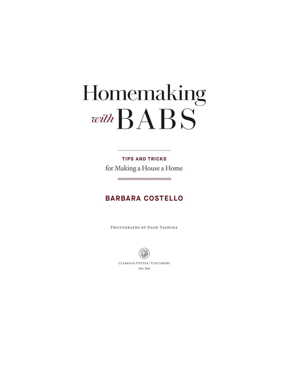 Homemaking with Babs: Tips and Tricks for Making a House a Home by Barbara Costello | Instant PDF Download (No Physical Book)