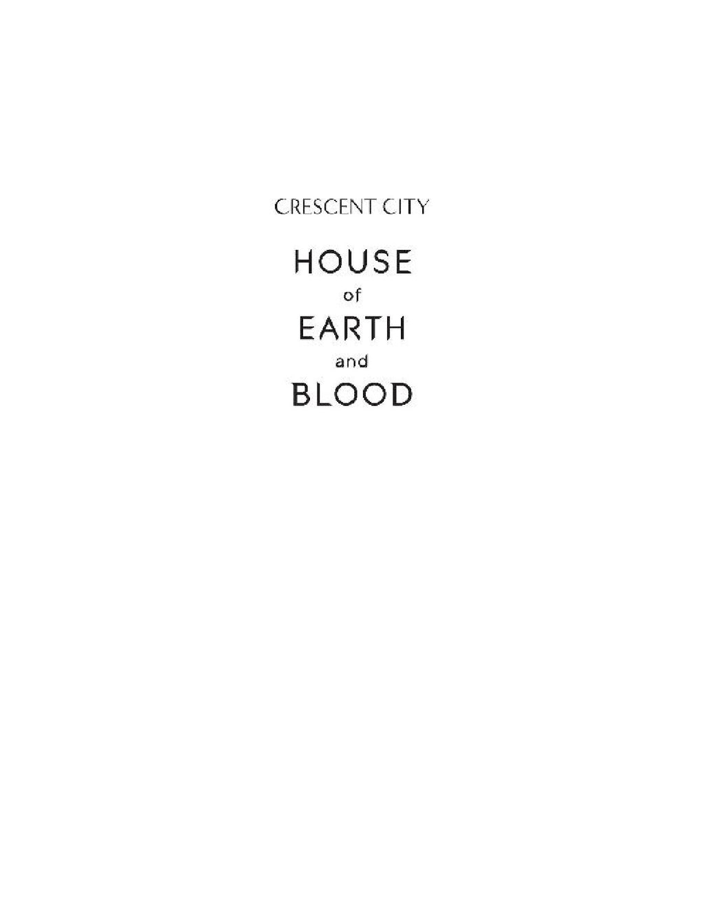 House of Earth and Blood by Sarah J. Maas (Book 1 of 3: Crescent City) | Instant PDF Download (No Physical Book)