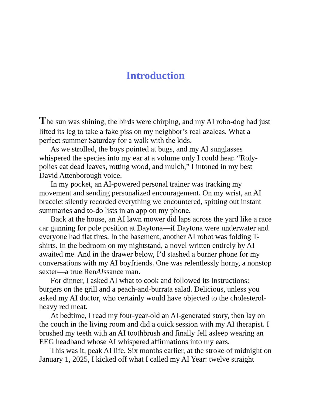 I Am Not a Robot: My Year Using AI to Do (Almost) Everything by Joanna Stern | Instant PDF Download (No Physical Book)