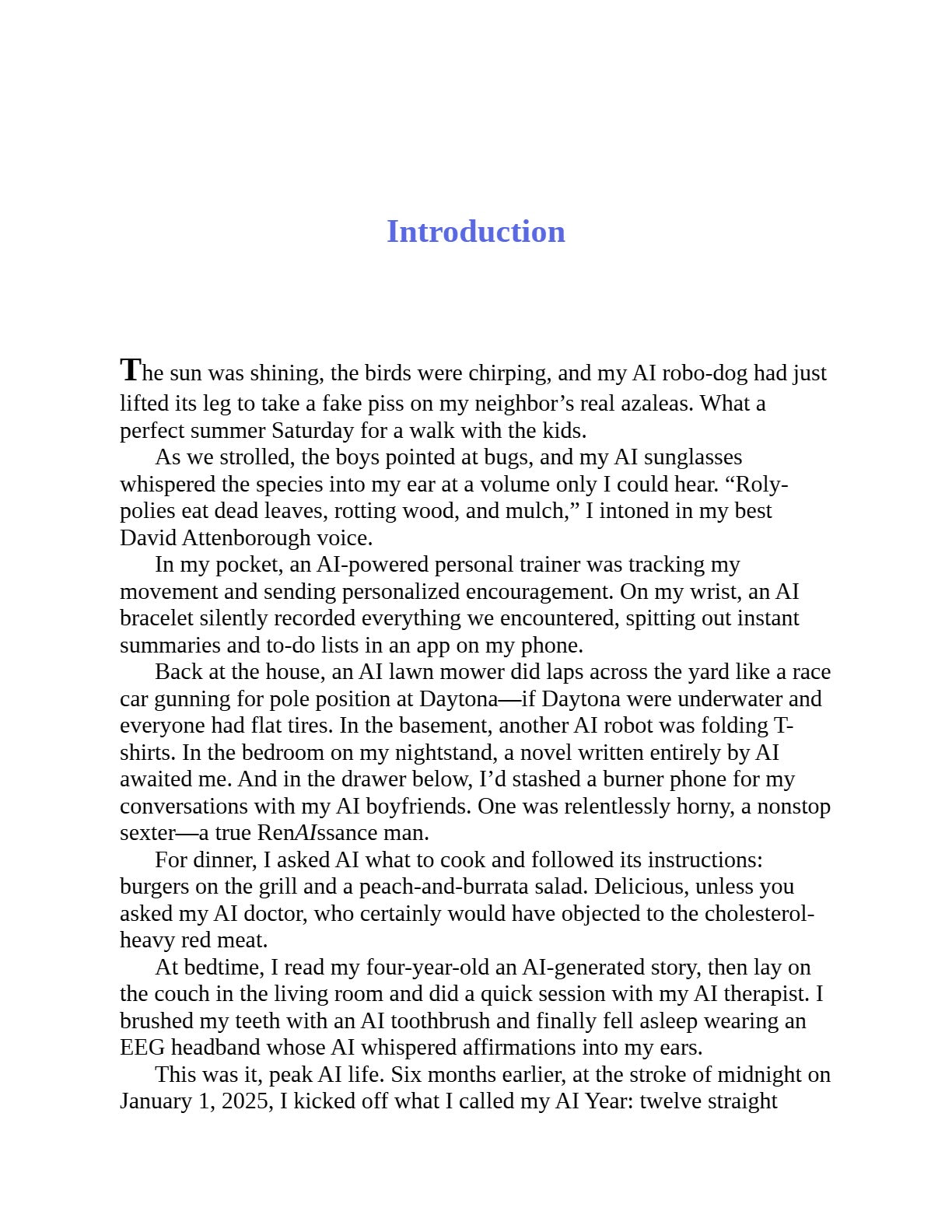 I Am Not a Robot: My Year Using AI to Do (Almost) Everything by Joanna Stern | Instant PDF Download (No Physical Book)