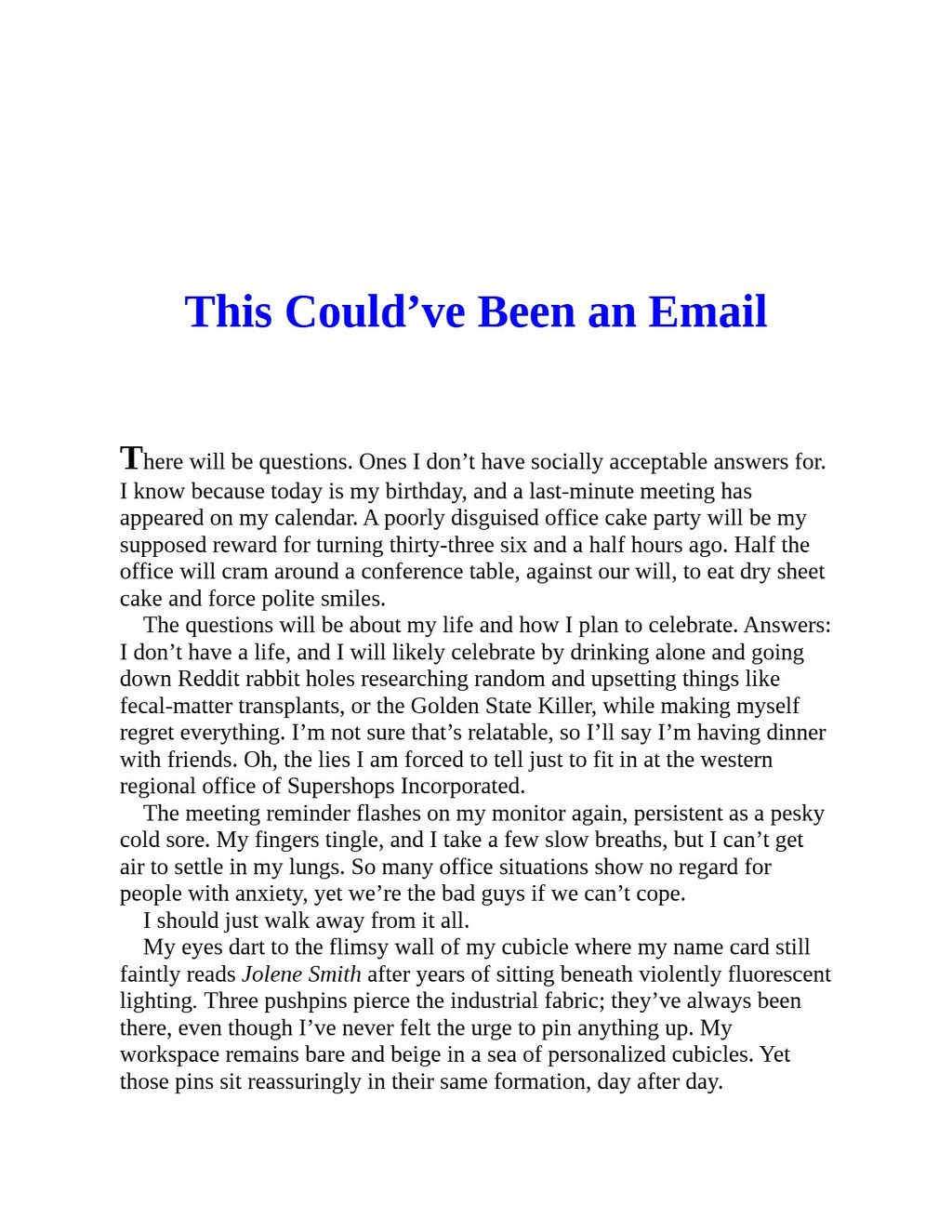 I Hope This Finds You Well by Natalie Sue | Instant PDF Download (No Physical Book)