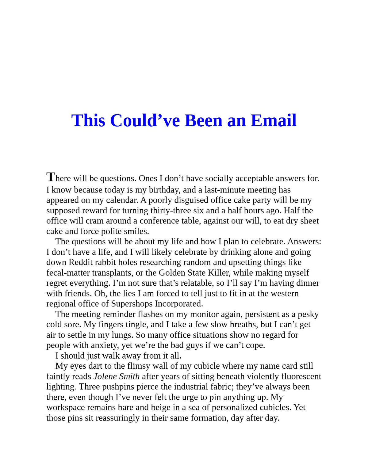 I Hope This Finds You Well by Natalie Sue | Instant PDF Download (No Physical Book)