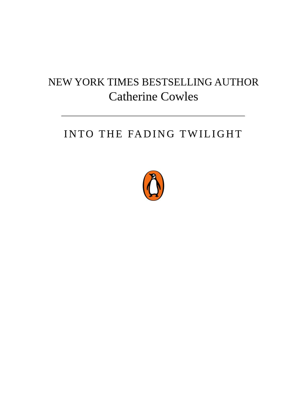 Into the Fading Twilight by Catherine Cowles (Book 2 of 5: Starlight Grove) | Instant PDF Download (No Physical Book)