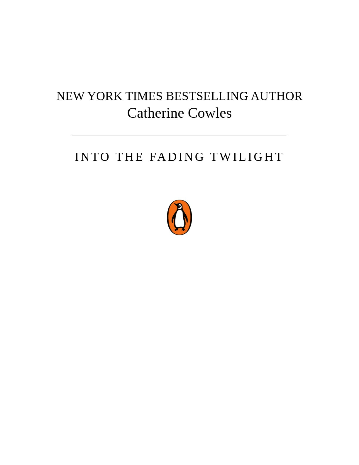 Into the Fading Twilight by Catherine Cowles (Book 2 of 5: Starlight Grove) | Instant PDF Download (No Physical Book)