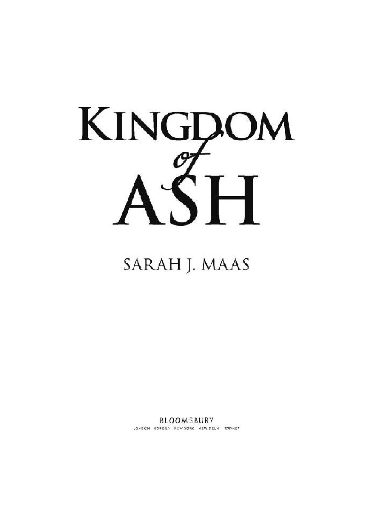 Kingdom of Ash by Sarah J. Maas (Book 7 of 7: Throne Of Glass Series) | Instant PDF Download (No Physical Book)