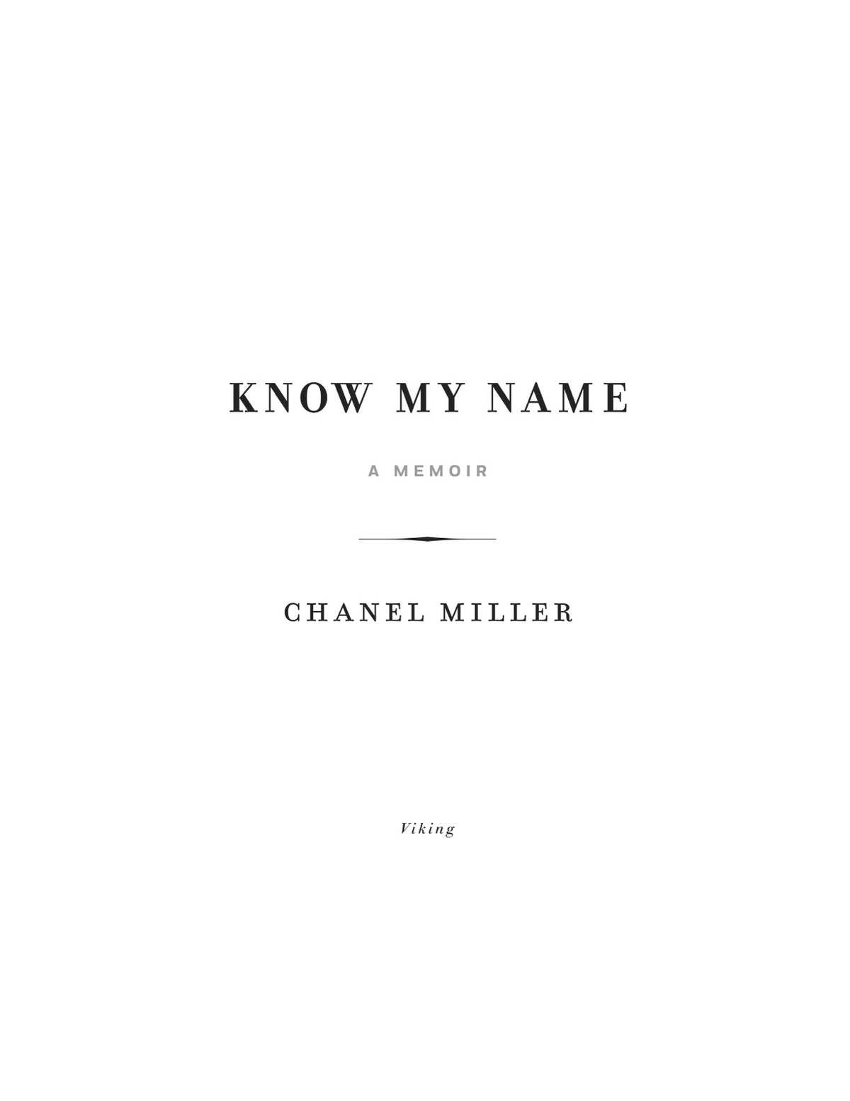 Know My Name: A Memoir by Chanel Miller | Instant PDF Download (No Physical Book)