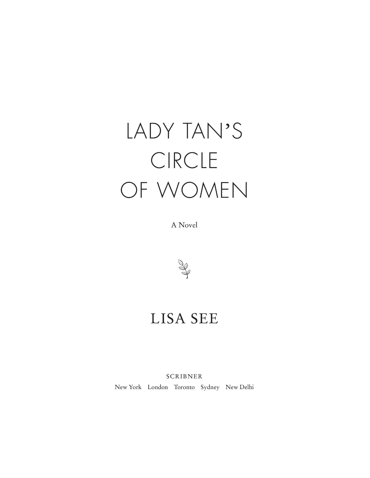 Lady Tan's Circle of Women by Lisa See | Instant PDF Download (No Physical Book)