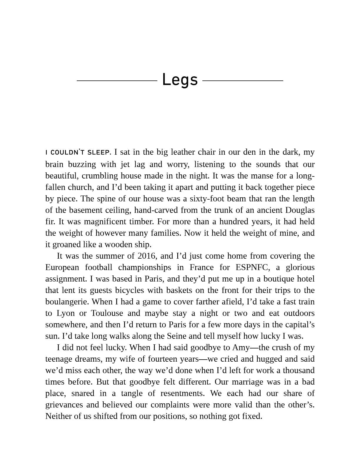 Legs Hearts Minds: Loss and Its Remedies by Chris Jones | Instant PDF Download (No Physical Book)