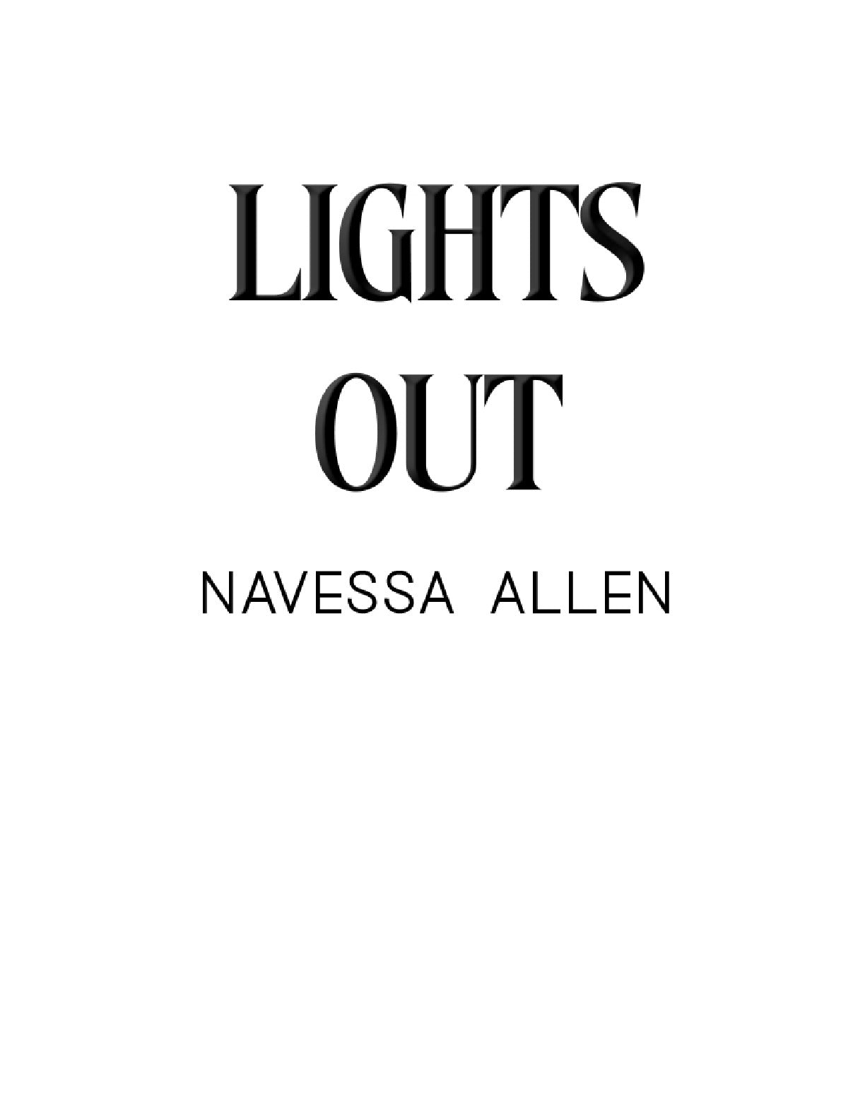 Lights Out by Navessa Allen (Book 1 of 3: Into Darkness) | Instant PDF Download (No Physical Book)