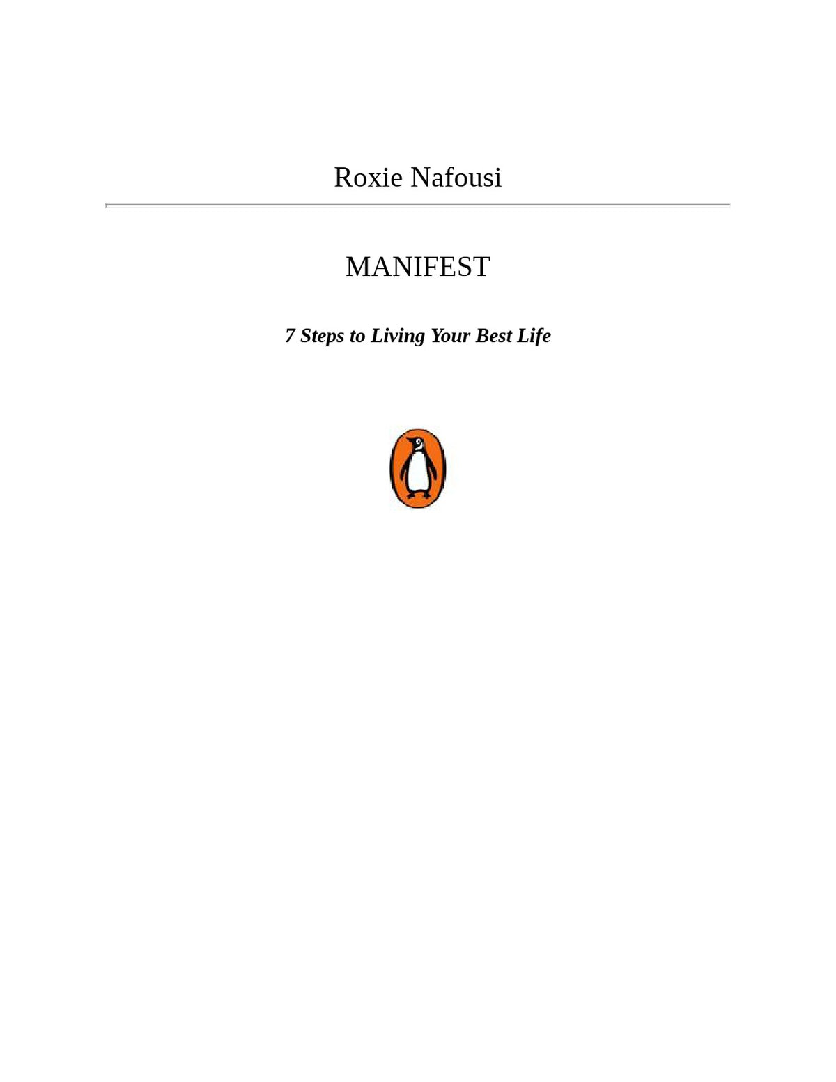 Manifest: 7 Steps to Living Your Best Life by Roxie Nafousi | Instant PDF Download (No Physical Book)