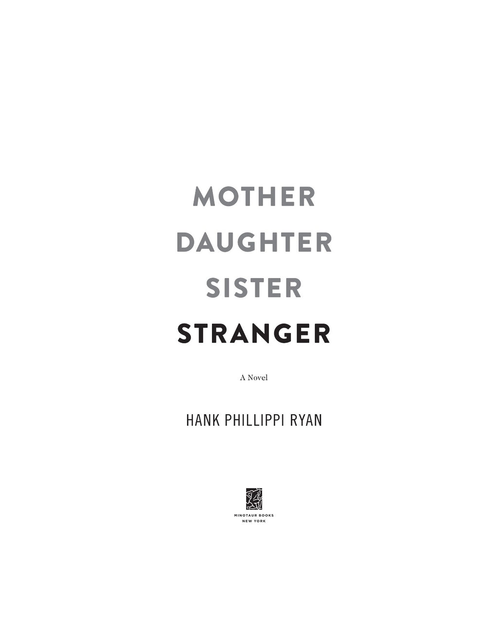 Mother Daughter Sister Stranger by Hank Phillippi Ryan | Instant PDF Download (No Physical Book)