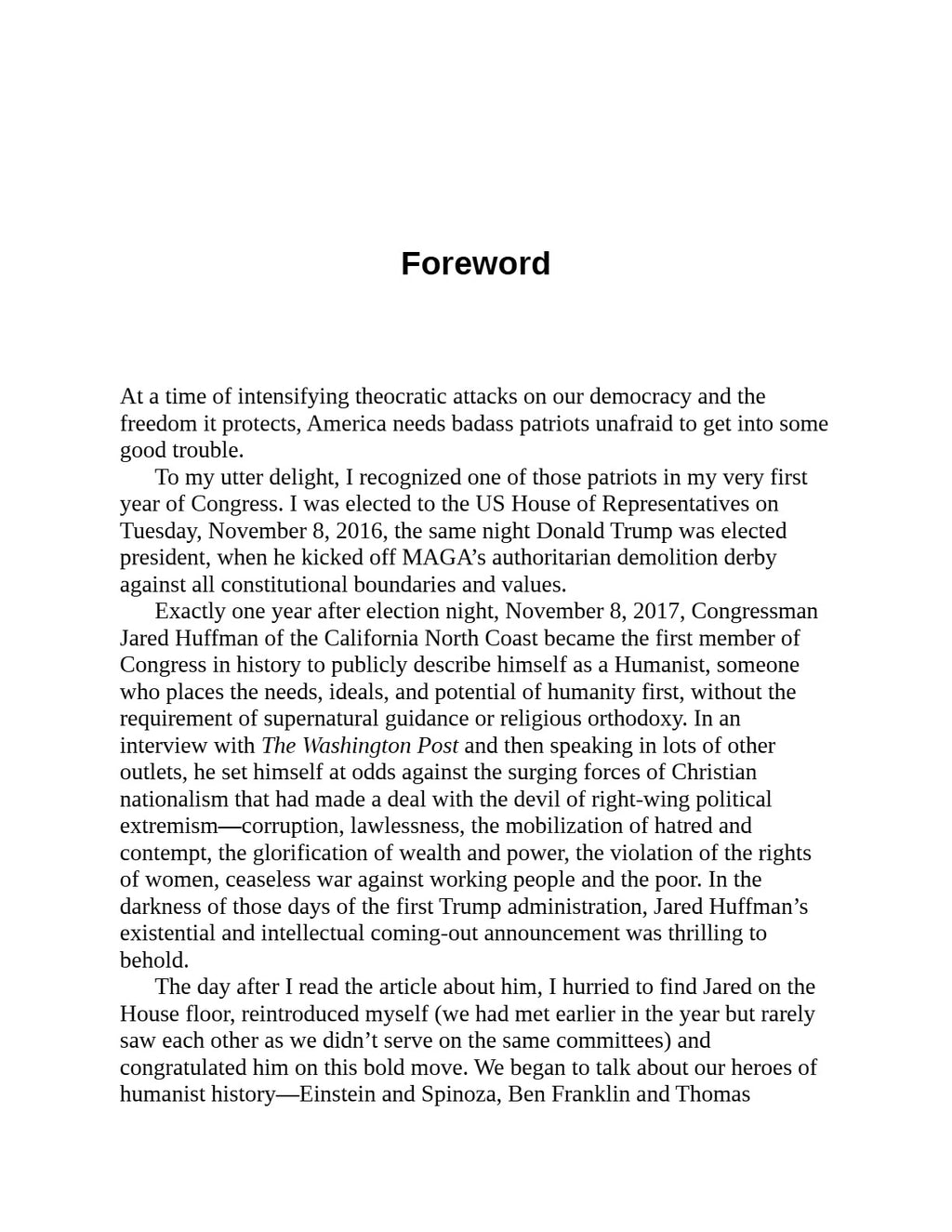 No Prophets: The Fight to Save Democracy from Christian Nationalism by Jared Huffman | Instant PDF Download (No Physical Book)