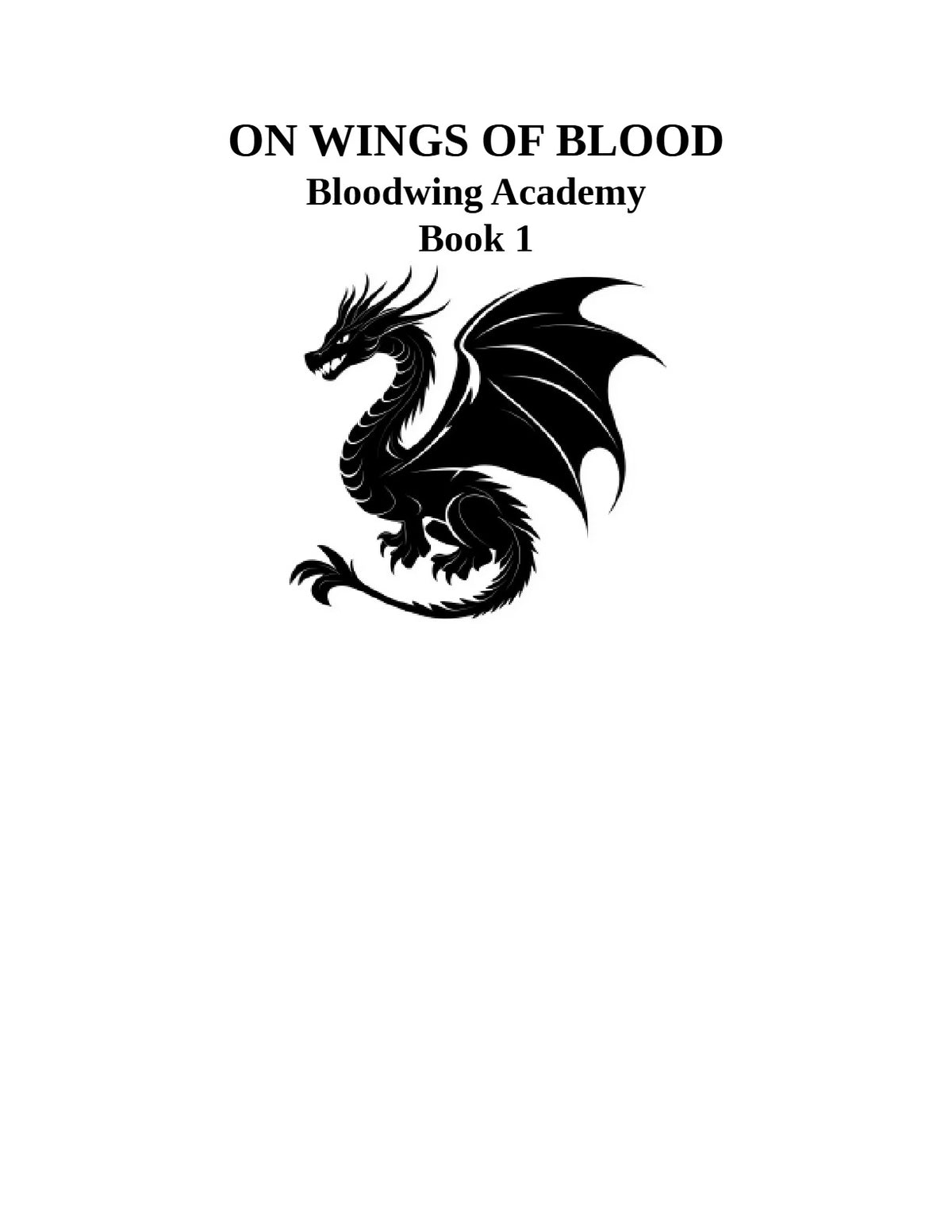 On Wings of Blood by Briar Boleyn (Book 1 of 4: Bloodwing Academy) | Instant PDF Download (No Physical Book)