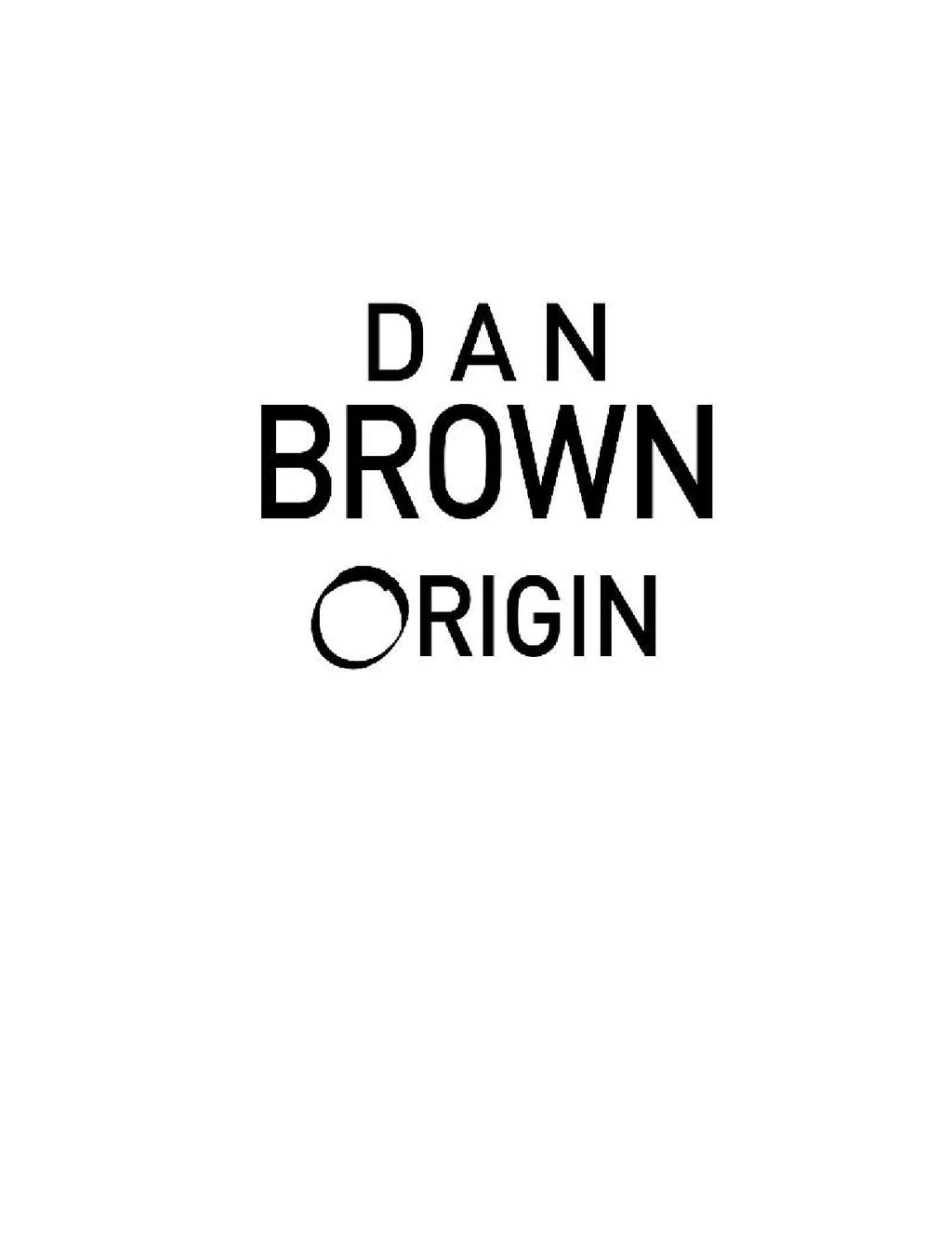 Origin by Dan Brown (Book 5 of 6: Robert Langdon) | Instant PDF Download (No Physical Book)