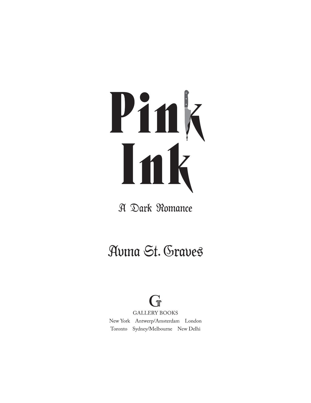 Pink Ink by Avina St. Graves | Instant PDF Download (No Physical Book)