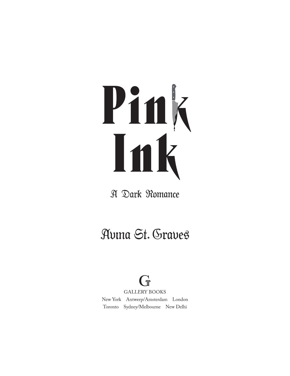 Pink Ink by Avina St. Graves | Instant PDF Download (No Physical Book)