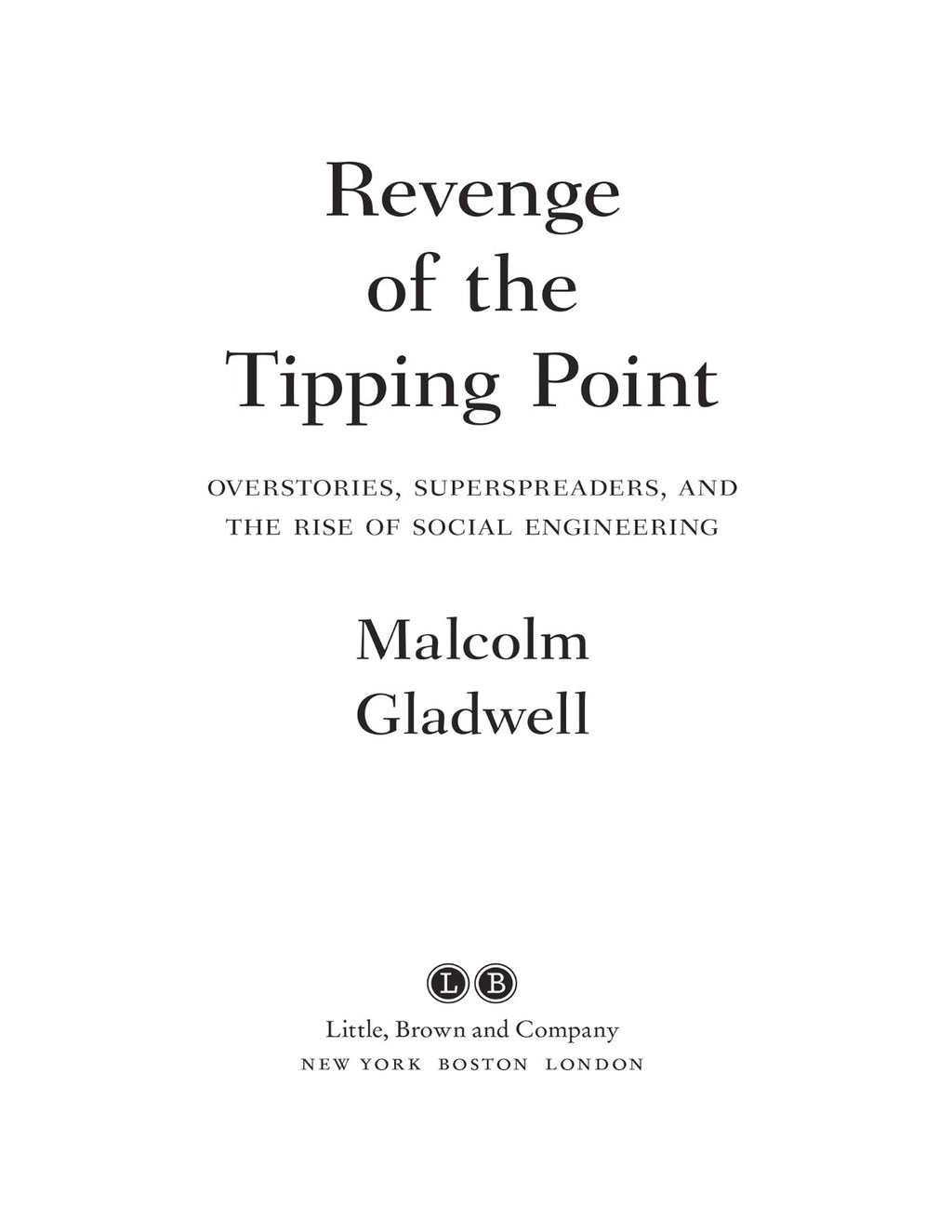 Revenge of the Tipping Point by Malcolm Gladwell (Book 2 of 2: The Tipping Point) | Instant PDF Download (No Physical Book)