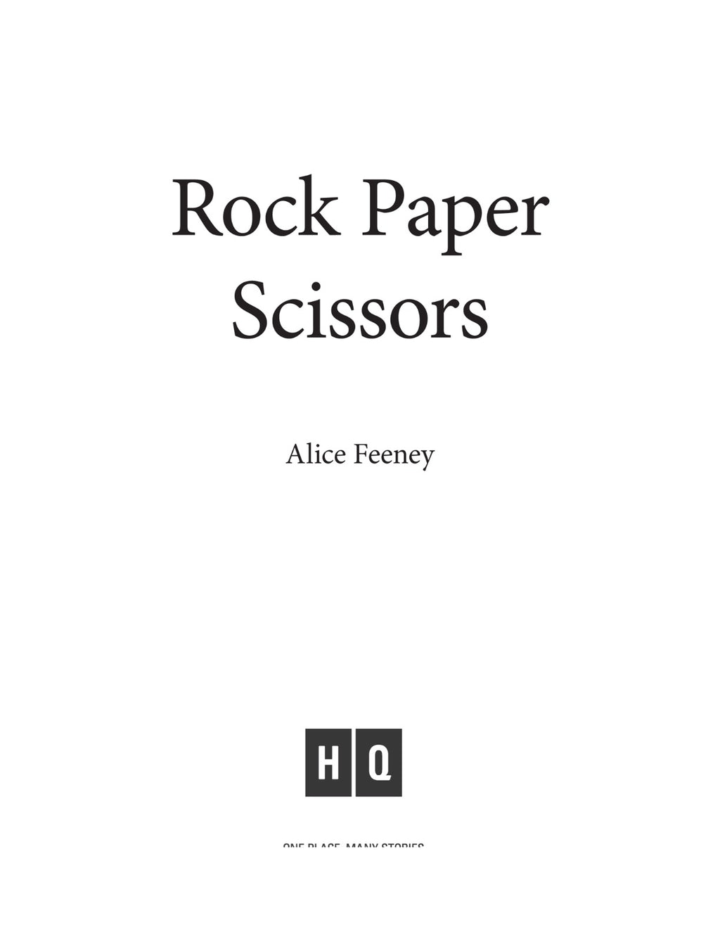 Rock Paper Scissors by Alice Feeney | Instant PDF Download (No Physical Book)